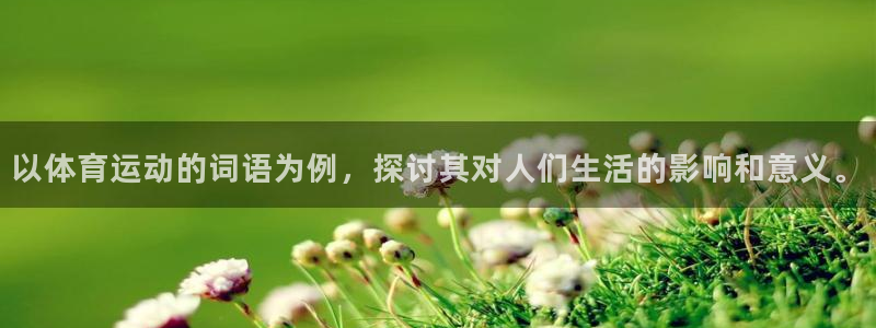  竞技宝稳吗：以体育运动的词语为例，探讨其对人们生活的影响和意